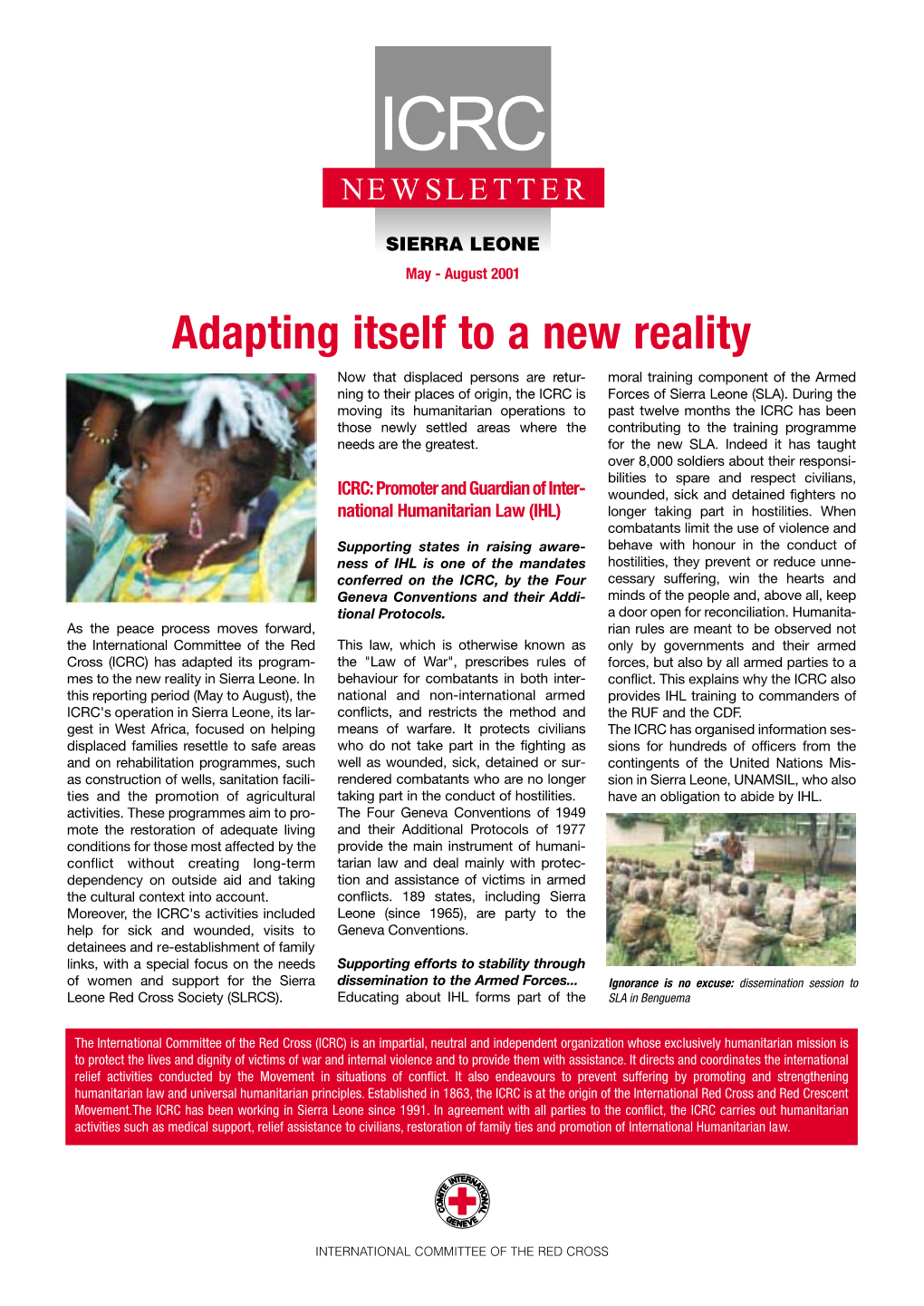 ICRC Sierra Leone Newsletter May-August 2001