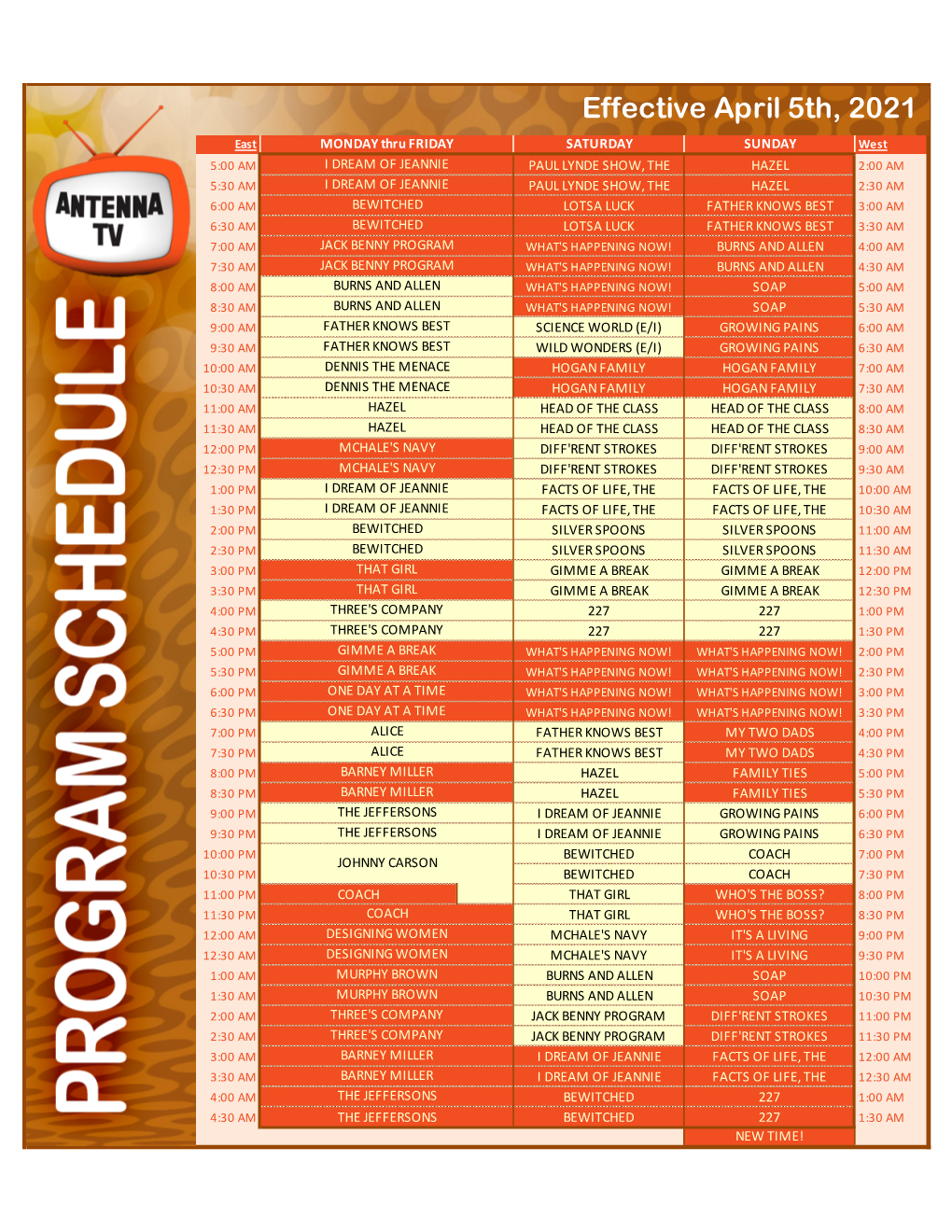 PDF Schedule