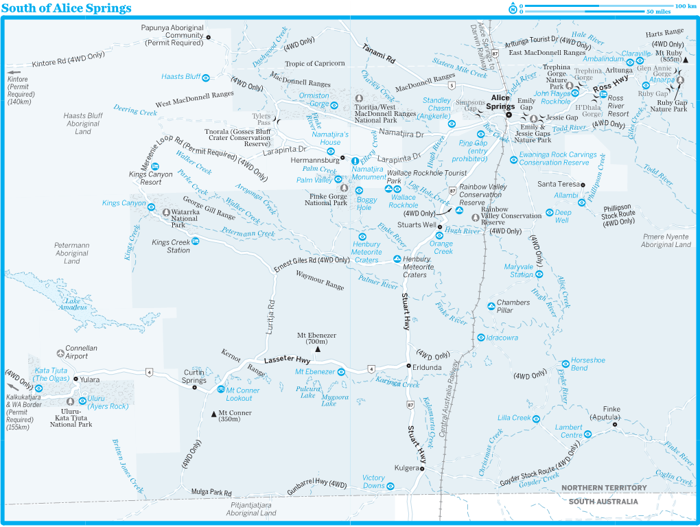 South of Alice Springs E0 50 Miles