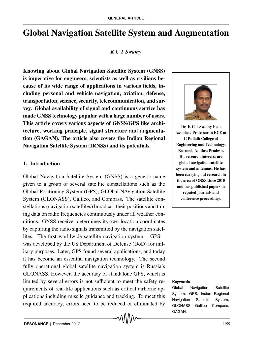 Global Navigation Satellite System and Augmentation