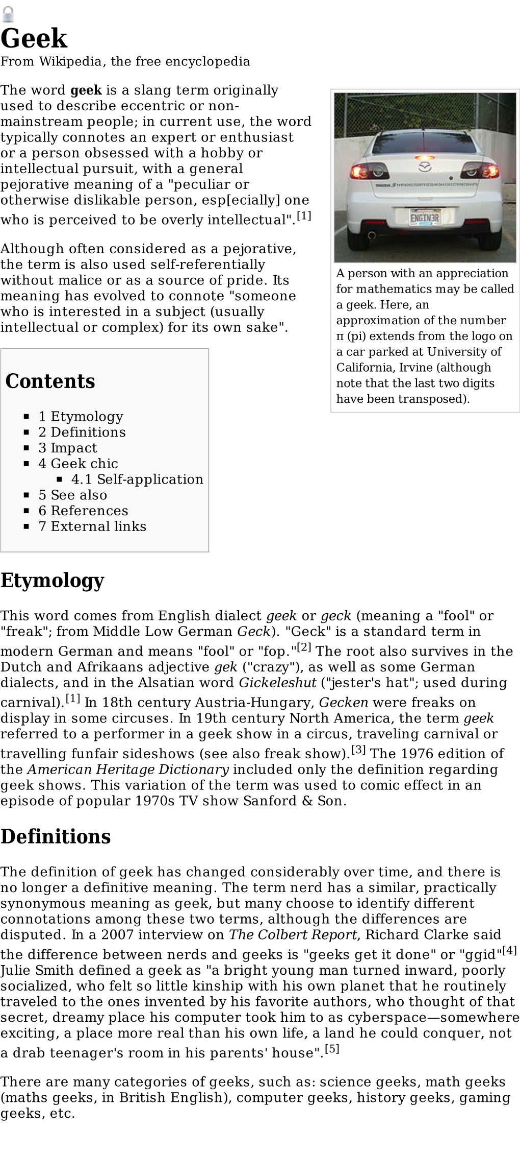 Contents Etymology Definitions
