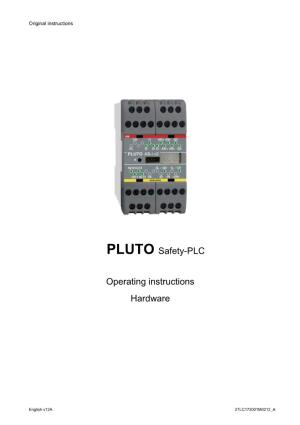 PLUTO Safety-PLC Operating Instructions Hardware