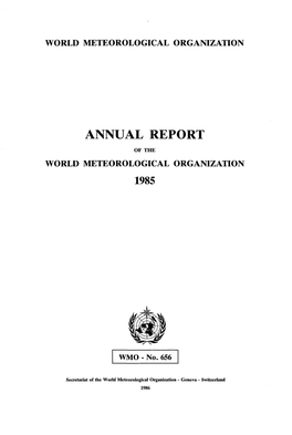 World Meteorological Organization Annual Report