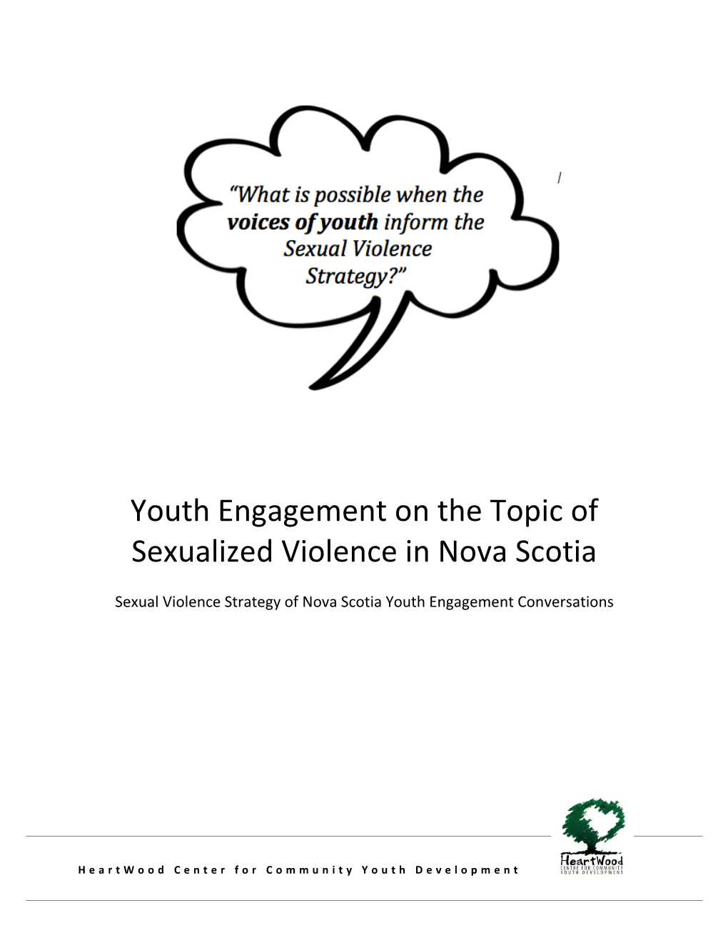 Youth Engagement on the Topic of Sexualized Violence in Nova Scotia