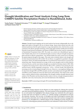 Drought Identification and Trend Analysis Using Long-Term CHIRPS