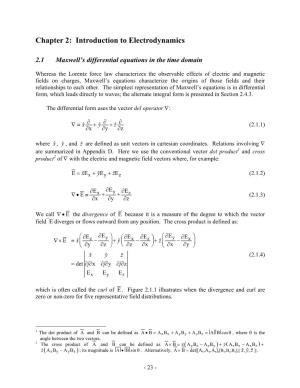 6.013 Electromagnetics and Applications, Chapter 2