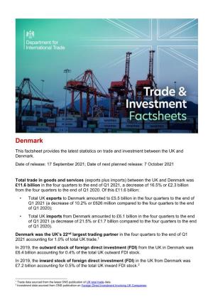 Trade and Investment Factsheets: Denmark