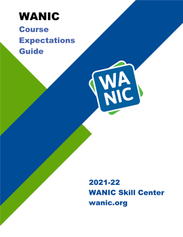 WANIC Course Expectations Guide