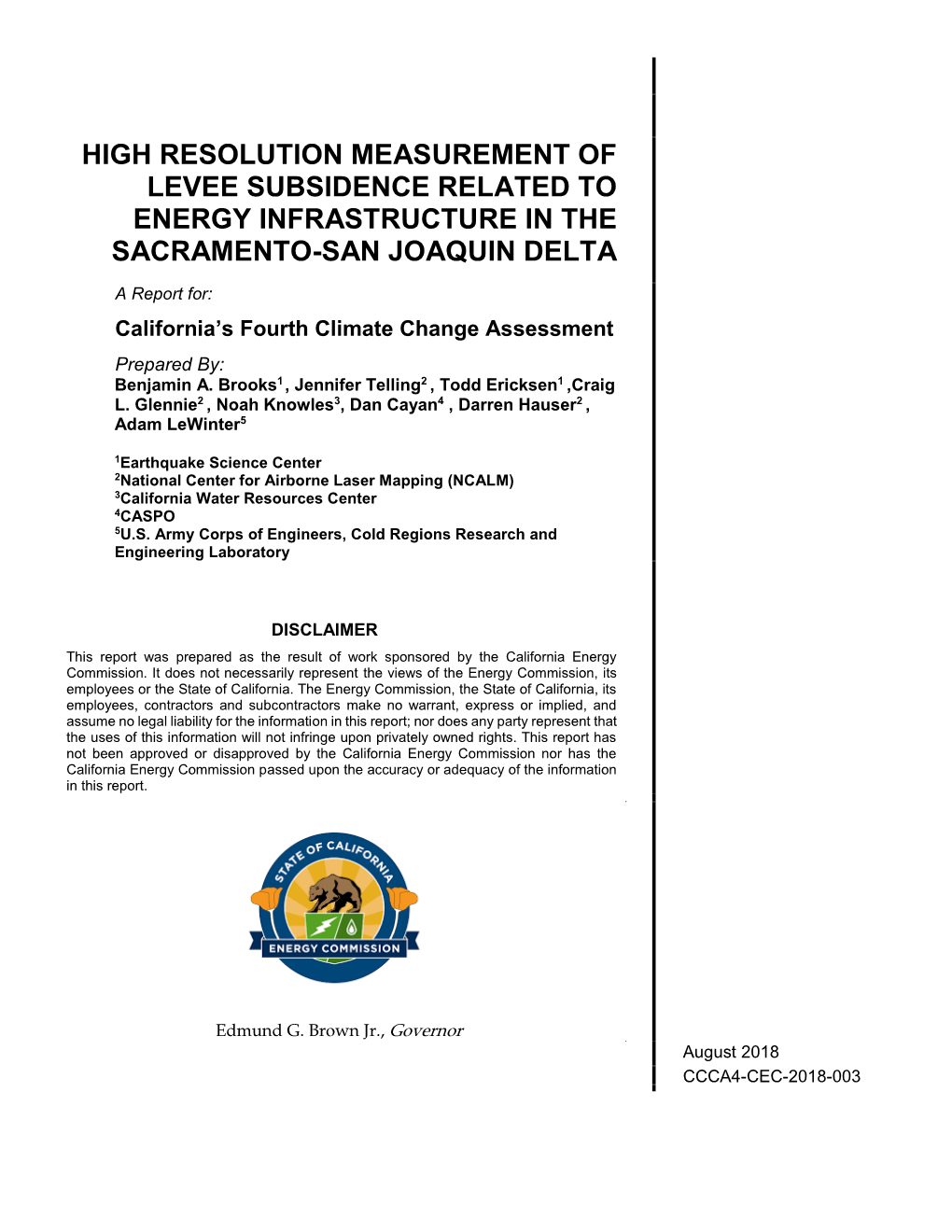 High Resolution Measurement of Levee Subsidence Related to Energy Infrastructure in the Sacramento-San Joaquin Delta