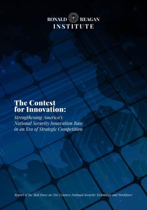 The Contest for Innovation: Strengthening America’S National Security Innovation Base in an Era of Strategic Competition