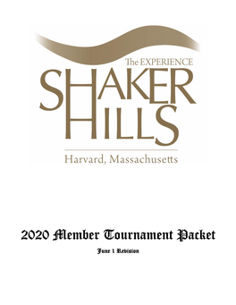 2020 Member Tournament Packet June 1 Revision