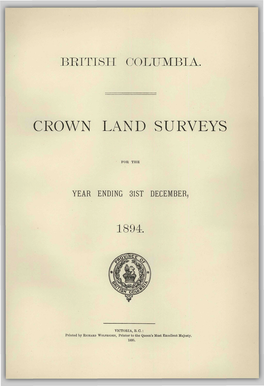 Crown Land Surveys