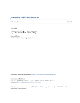 Pyramidal Democracy Marcus J