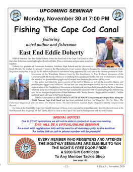 Fishing the Cape Cod Canal