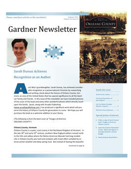 Home-Gardner Newsletter