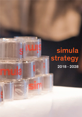 Simula Strategy 2018 - 2028