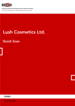Quick Scan Lush Cosmetics