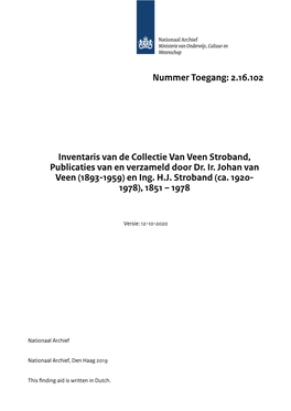 Coll. Van Veen / Stroband 3