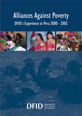 Alliances Against Poverty: DFID's Experience in Peru 2000