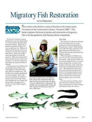 Migratory Fish Restoration by Carl Richardson