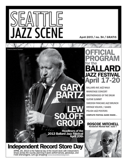 Gary Bartz Along with the George Colligan Trio, and MEDIA SPONSORS: the Quartet of Trumpeter Lew Soloff, Including Bassist Essiet Essiet and Drummer Sylvia Cuenca