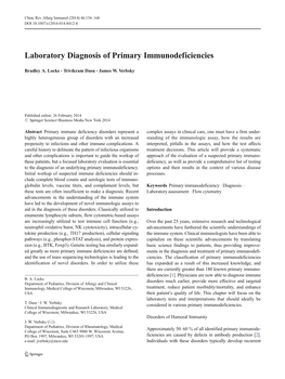 Laboratory Diagnosis of Primary Immunodeficiencies.Pdf