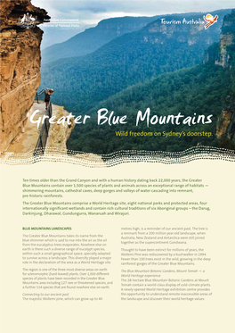 Greater Blue Mountains Wild Freedom on Sydney’S Doorstep