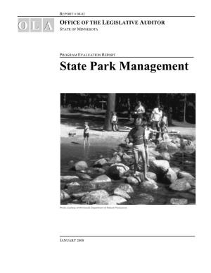 State Park Management O