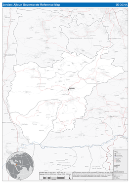 Jordan: Ajloun Governorate Reference Map