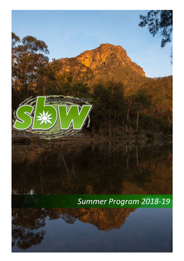 Summer Program 2018-19