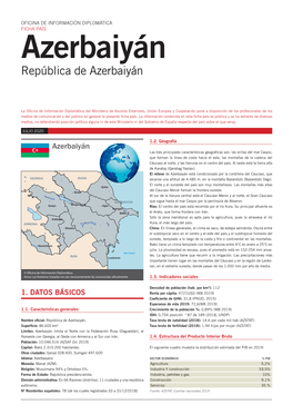Ficha País De Azerbaiyán
