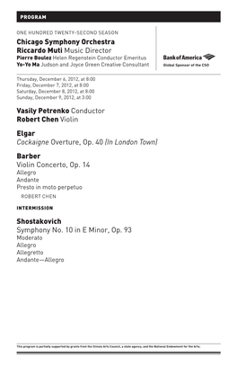 Barber Violin Concerto, Op. 14 Sh
