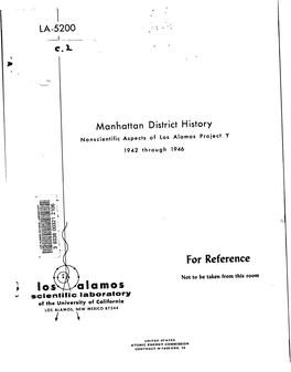Nonscientific Aspects of Los Alamos Proiect Y