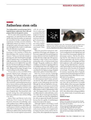 Fatherless Stem Cells