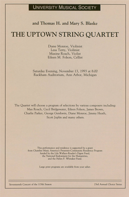 The Uptown String Quartet