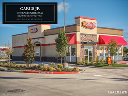 Carl's Jr | 3930 Eastex Freeway, Beaumont, TX 77703