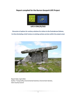 Report Compiled for the Burren Geopark LIFE Project LIFE II ENV/IE/922