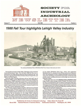 1988 Fall Tour Highlights Lehigh Valley Industry