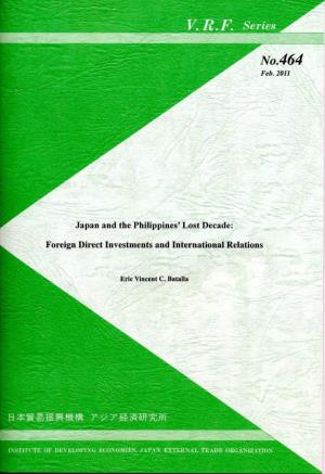 Japan and the Philippine's Lost Decade: Foreign Direct Investments and International Relations