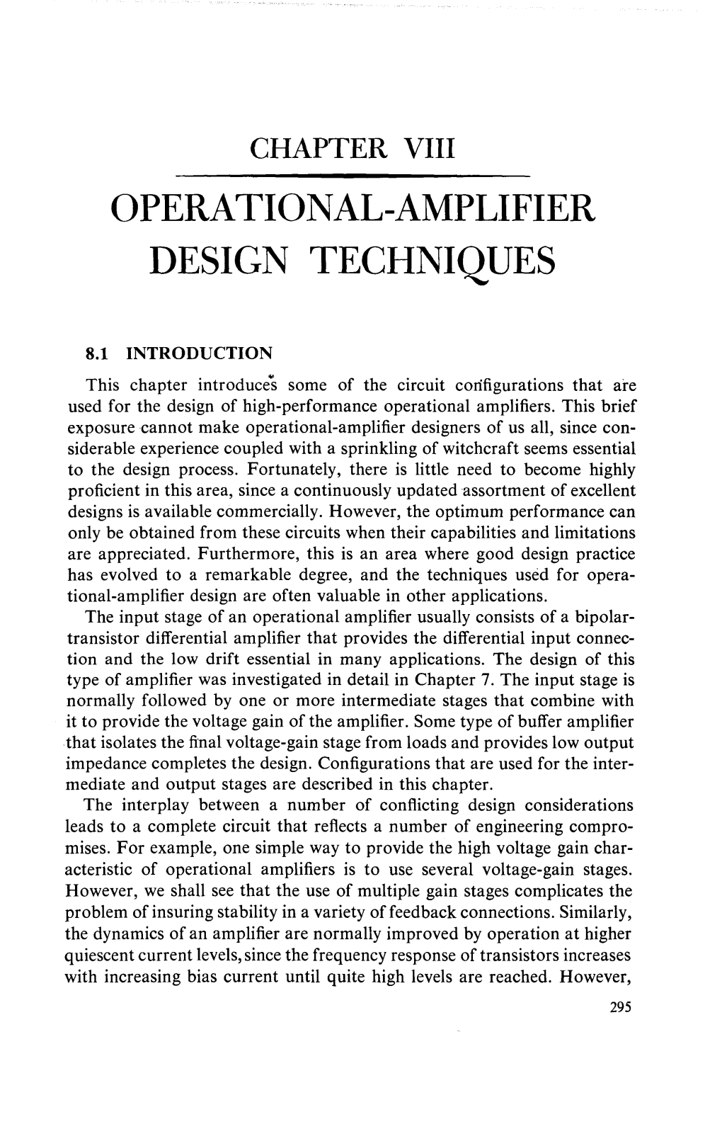 Operational-Amplifier Design Techniques