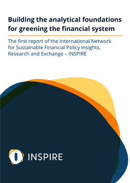 Building the Analytical Foundations for Greening the Financial System