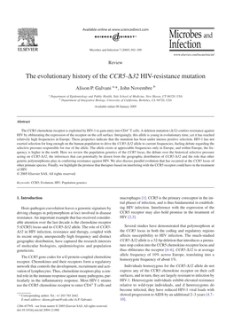 The Evolutionary History of the CCR5-Δ32 HIV-Resistance Mutation