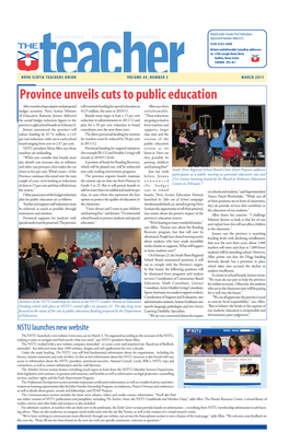 Province Unveils Cuts to Public Education
