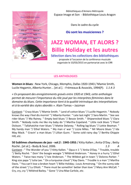 Billie Holiday Et Les Autres