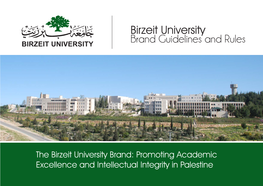 Birzeit University Brand Guidelines and Rules