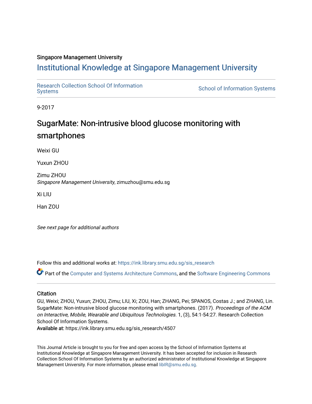 Sugarmate: Non-Intrusive Blood Glucose Monitoring with Smartphones