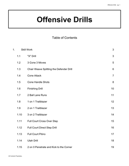 Offensive Drills Pg