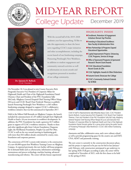 MID-YEAR REPORT College Update December 2019