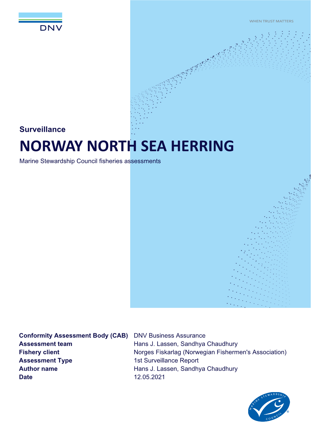 NORWAY NORTH SEA HERRING Marine Stewardship Council Fisheries Assessments