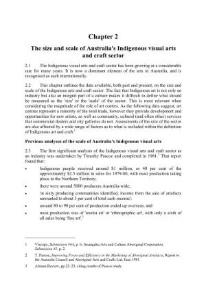 The Size and Scale of Australia's Indigenous Visual Arts and Craft Sector